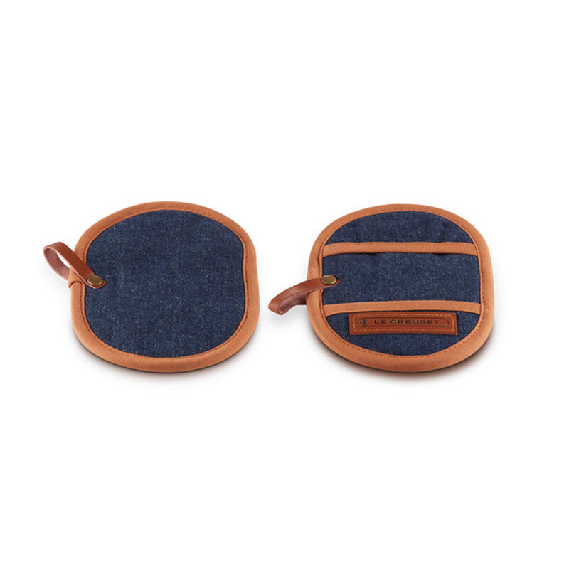 Le Creuset Fingergrip Pot Holder Set Of 2 - Denim image number 1